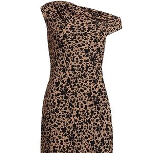 Reformation Emerick Leopard Slip Asymmetric Dress size 2